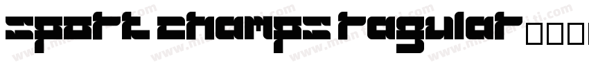 sport champs ragular字体转换
